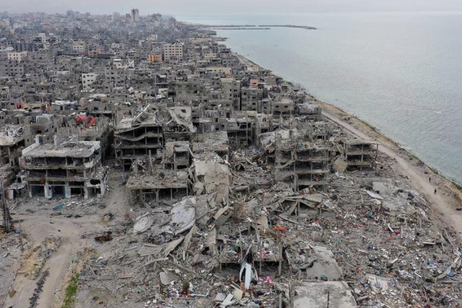 Gaza buried under millions of tonnes of rubble after Israeli bombardment