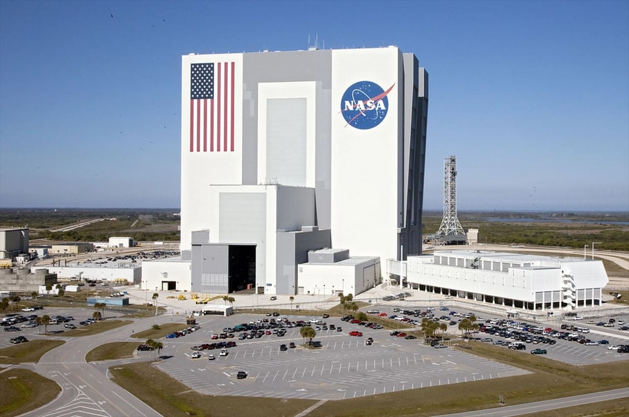 Artemis III Integration at Kennedy Space Center Kennedy Space Center Vehicle Assembly Building preparing Artemis III rocket integration