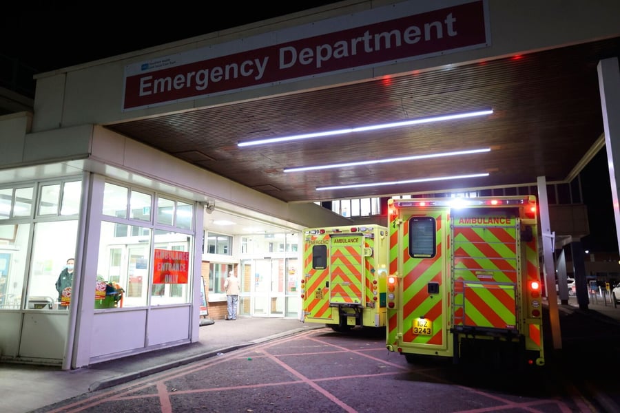 NHS emergency department under pressure during doctors strike