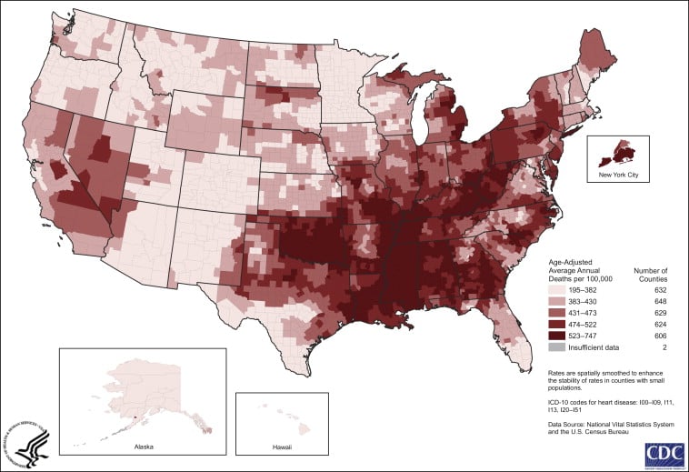 US map showing expanded pollen season intensity in 2026