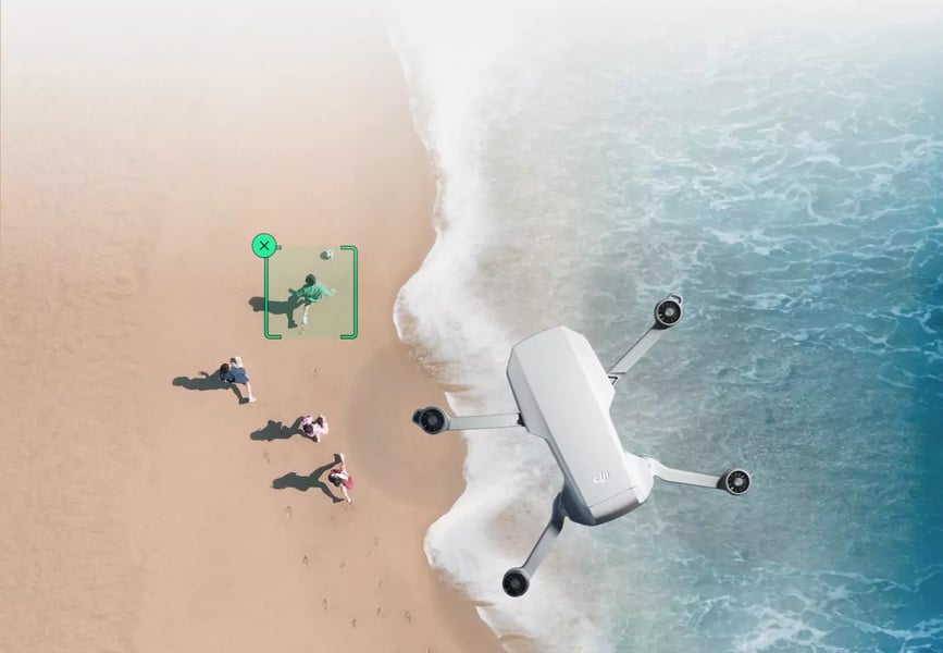 DJI Mini 4K beginner drone flying outdoors capturing 4K aerial footage