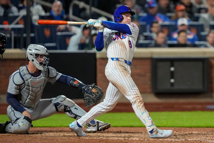 Ewing Delivers Breakthrough Moment for Mets A.J. Ewing hits an RBI triple during his MLB debut against the Tigers