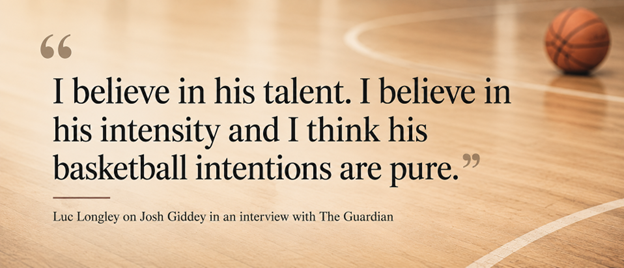 Luc Longley on Josh Giddey - TheGuardian