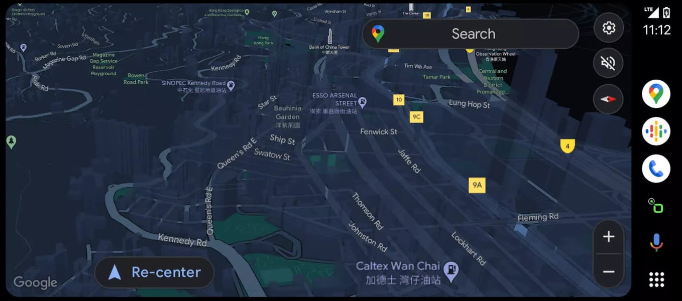Immersive Google Maps navigation inside Android Auto 17 beta