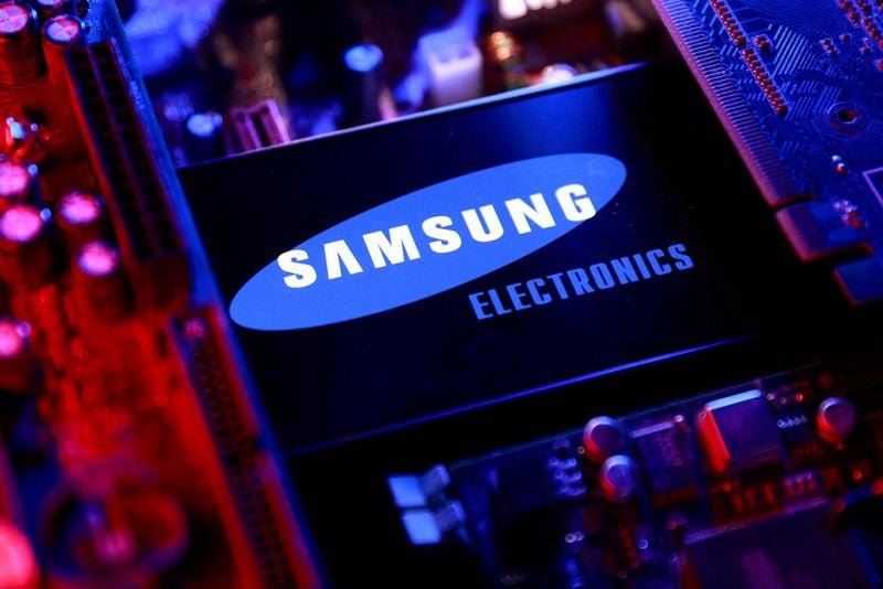 Samsung high-bandwidth memory chip of the kind used in AI data centers