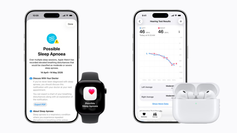 Apple Watch displaying sleep apnea breathing disturbance tracking