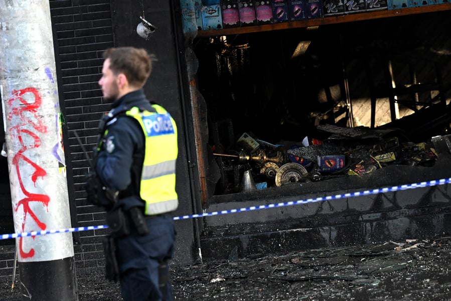 Police investigate a firebombed tobacco shop linked to Australia’s illicit cigarette black market crisis