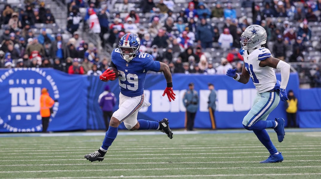 Cowboys and Giants facing off at MetLife Stadium under Sunday Night Football lights in 2026 NFL Week 1 opener