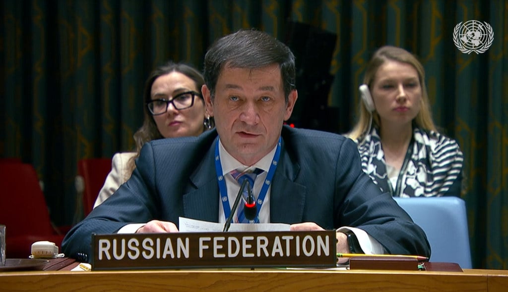 Russian envoy Dmitry Polyanskiy at OSCE talks in Vienna discussing Ukraine negotiations
