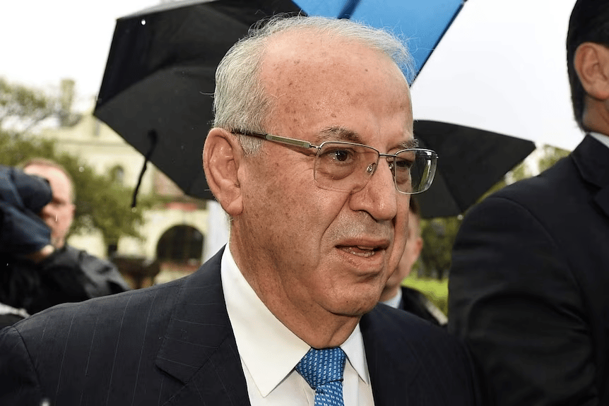 Eddie Obeid outside NSW court during coal corruption case