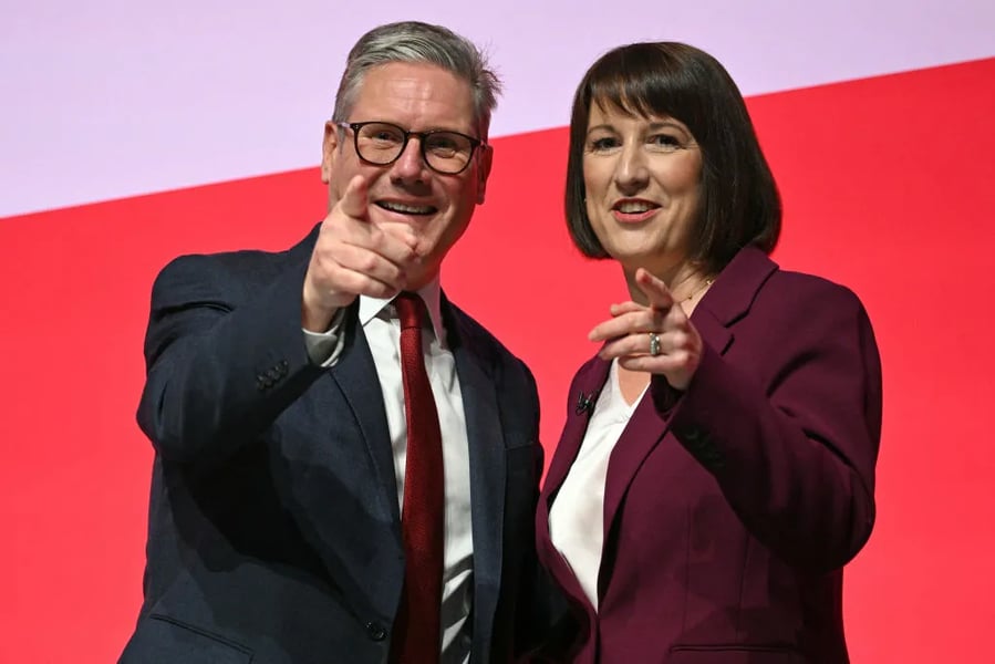 Keir Starmer and Rachel Reeves during Britain debt crisis after IMF warning on UK borrowing