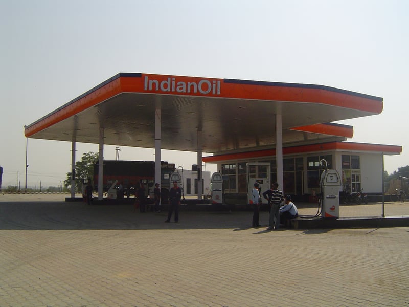An Indian Oil petrol pump in India as the country hikes fuel prices for the fourth time in 10 days