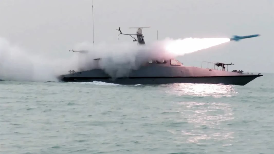 Iran missile launch infrastructure near the Strait of Hormuz amid rising tensions over possible Trump-Iran negotiations