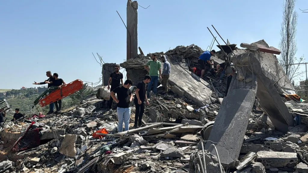 Smoke rises after Israeli airstrikes hit southern Lebanon amid escalating conflict with Hezbollah