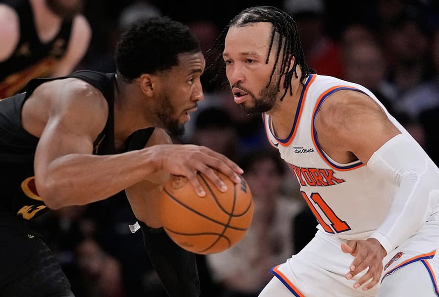 Jalen Brunson Leads Knicks Through Eastern Conference Finals Sweep Jalen Brunson controlling Knicks offense during Game 4 win over Cavaliers in 2026 playoffs