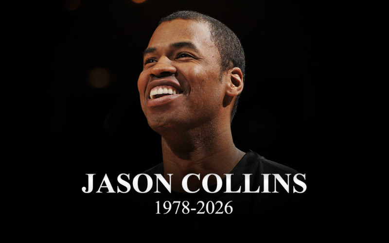 Jason Collins during his NBA career with the Brooklyn Nets