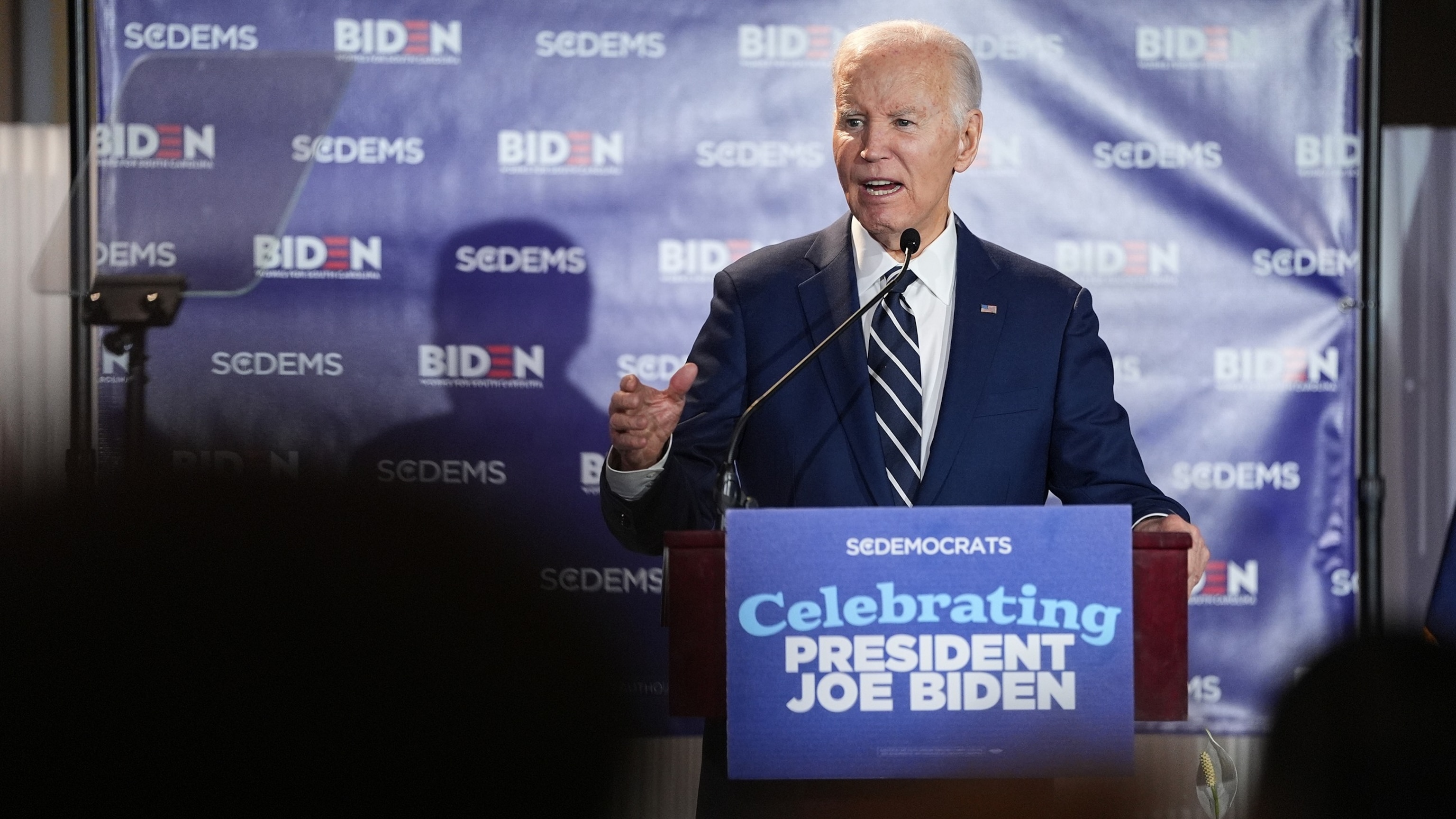 Former President Joe Biden speaks at South Carolina Democratic Party event, February 2026
