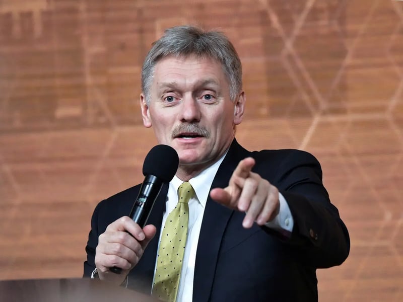 Kremlin spokesman Dmitry Peskov speaks about ending the Ukraine war during a briefing in Moscow