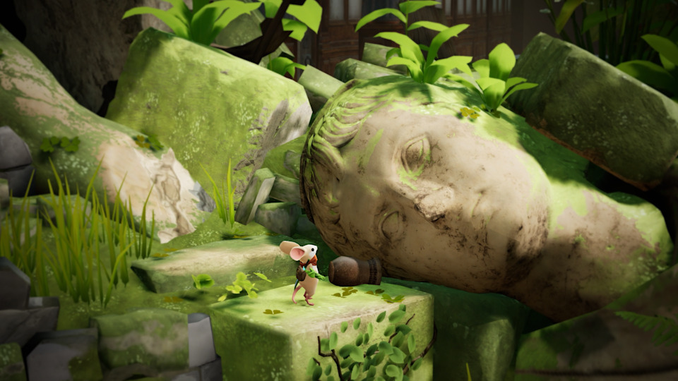 Gameplay screenshot from Moss The Forgotten Relic