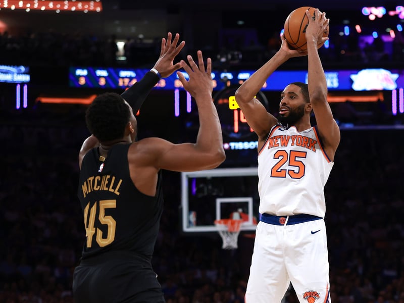 Jalen Brunson celebrates Knicks overtime comeback win over Cavaliers in Game 1