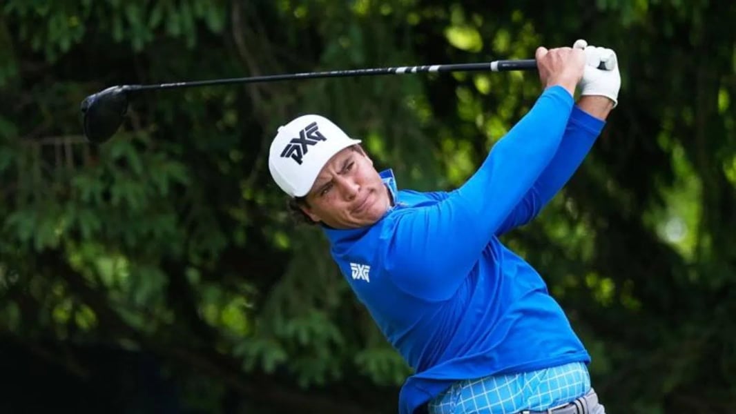 PGA Championship 2026 Round 1 leaderboard showing seven players tied for the lead