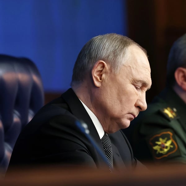 Vladimir Putin attends a Kremlin security meeting amid new military legislation