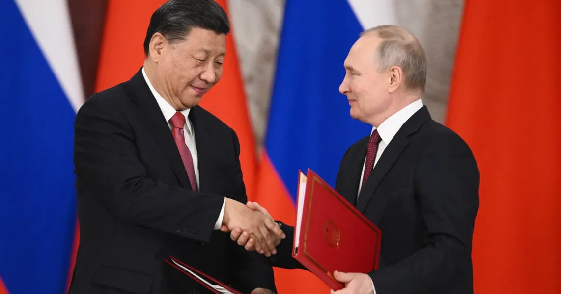 Vladimir Putin speaking in Moscow about Russia-China energy cooperation