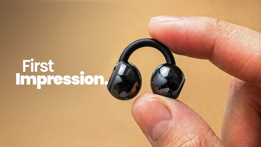 Samsung Galaxy Buds Able open-ear clip earbuds concept leak showing futuristic wearable audio design