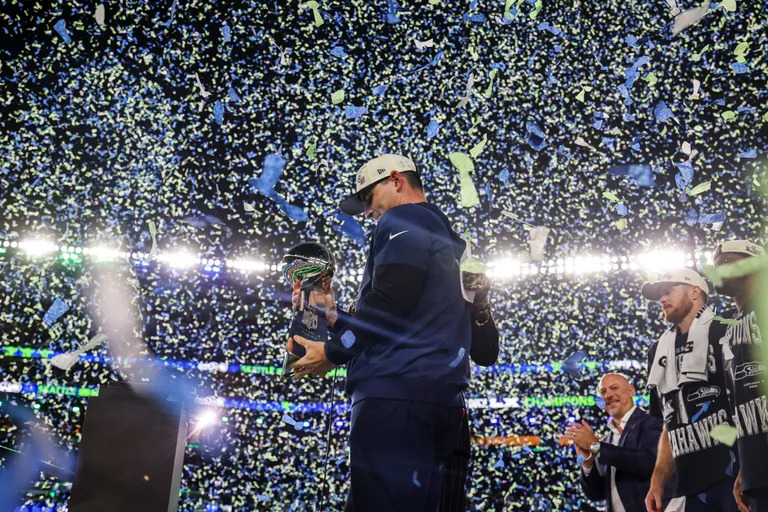 Seattle Seahawks celebrating during 2026 Super Bowl season
