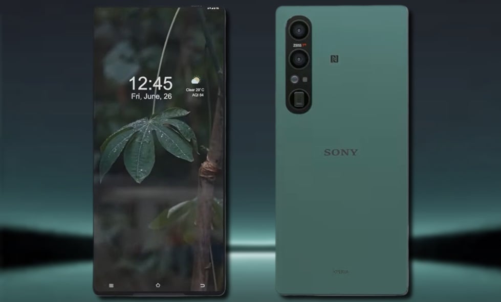 Sony Xperia 1 VIII flagship smartphone leak render showing Snapdragon 8 Elite Gen 5 design concept