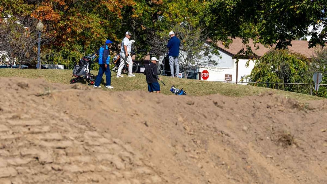 White House East Wing demolition debris dumped at East Potomac Golf Course Washington DC
