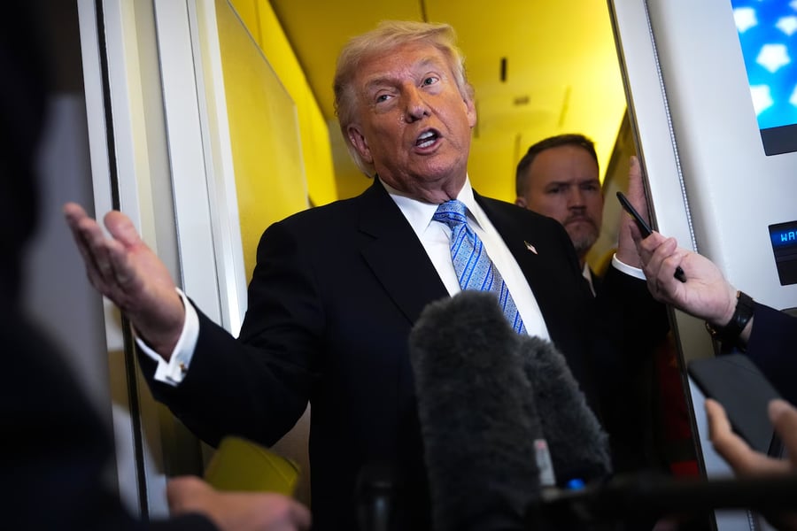 Donald Trump during controversy over IRS settlement blocking tax audits into Trump family businesses