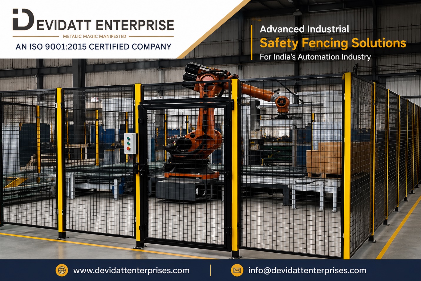 Devidatt Enterprises Unveils Advanced Industrial Robot Safety Fencing Solutions to Power India's Automation Revolution