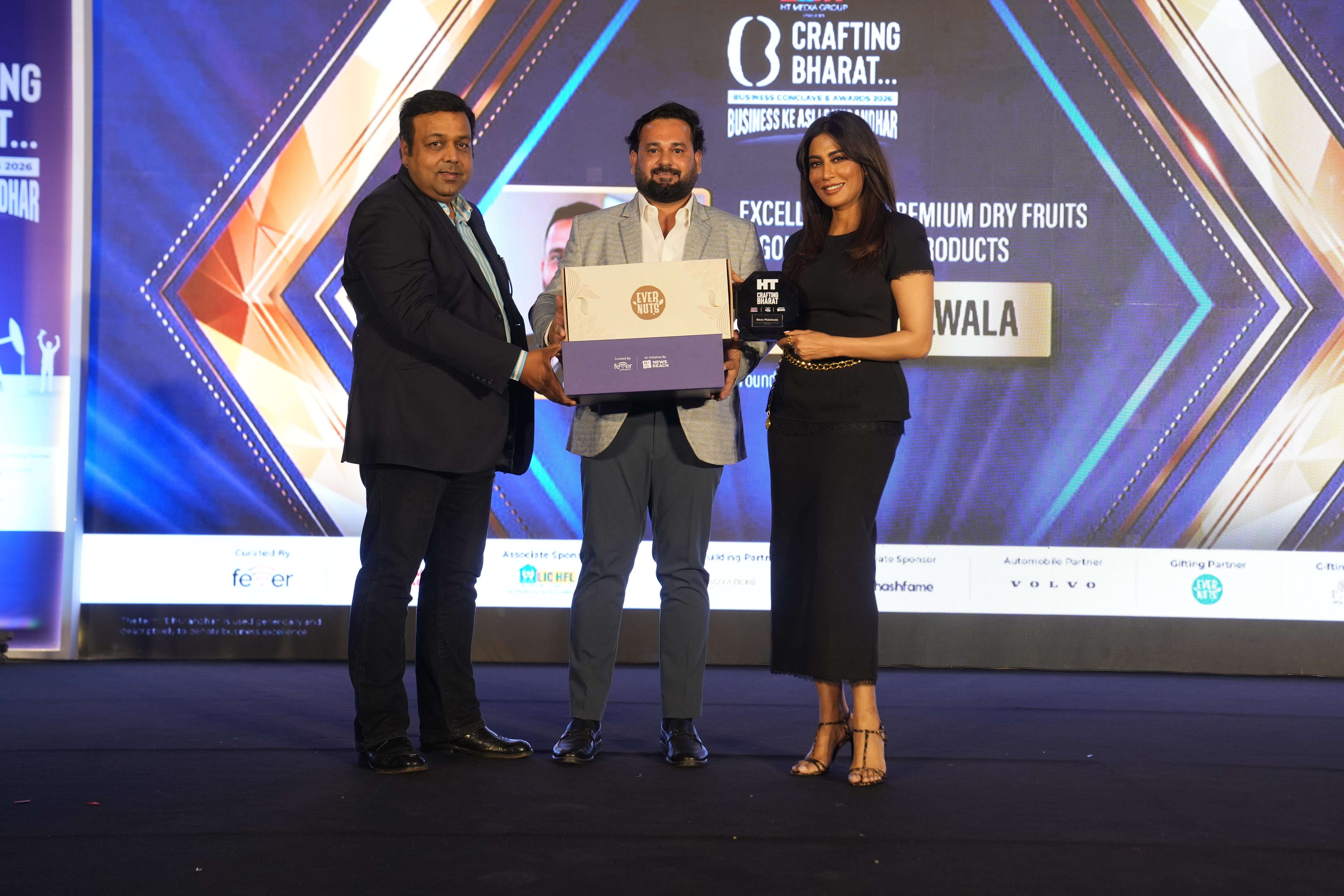 Evernuts to be Honoured with ‘Excellence in Premium Dry Fruits & Gourmet Food Products’ at HT Media Presents Crafting Bharat Business Conclave & Awards 2026