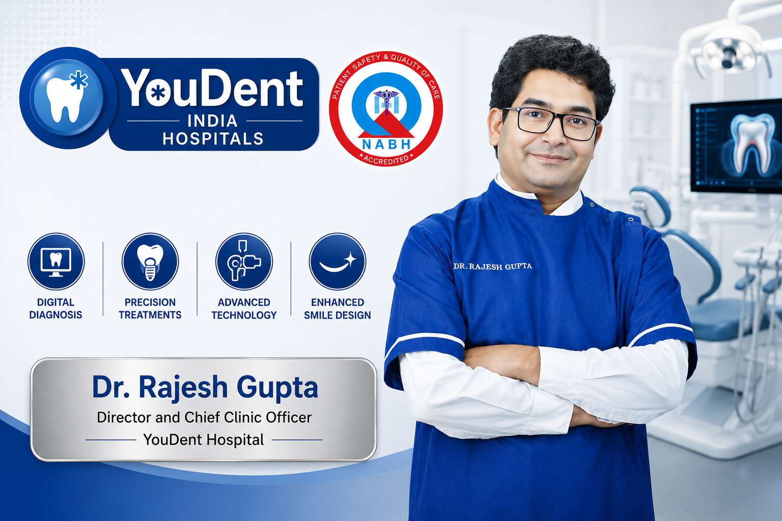 YouDent Hospital Leads Advanced Dental Implant and Smile Designing Treatment in Jaipur with NABH Certification