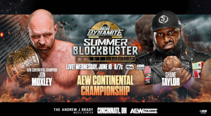 AEW Dynamite Summer Blockbuster June 10 2026 card featuring Orange Cassidy vs Andrade El Idolo