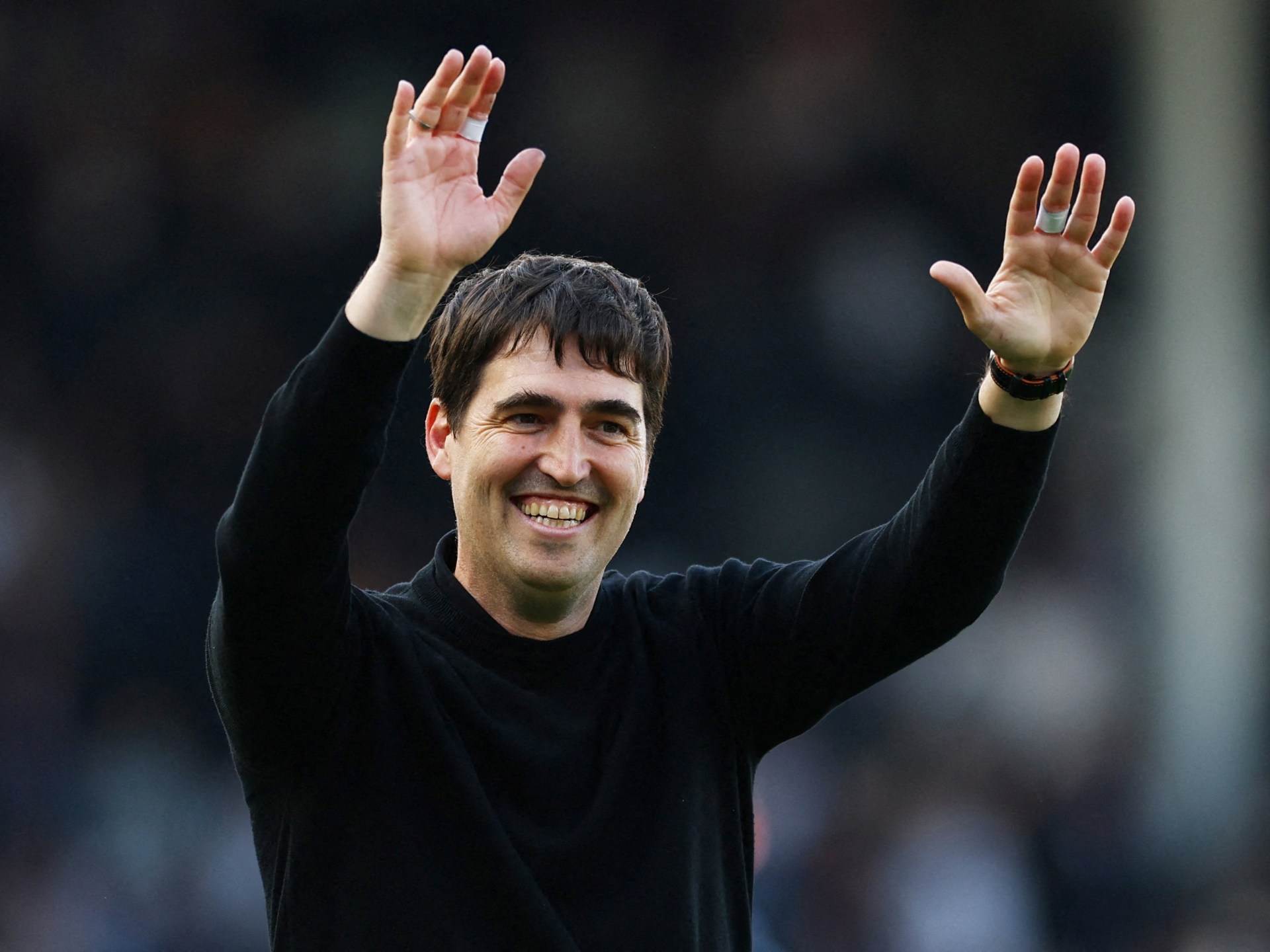 Andoni Iraola at his unveiling as Liverpool FC head coach for the 2026-27 season