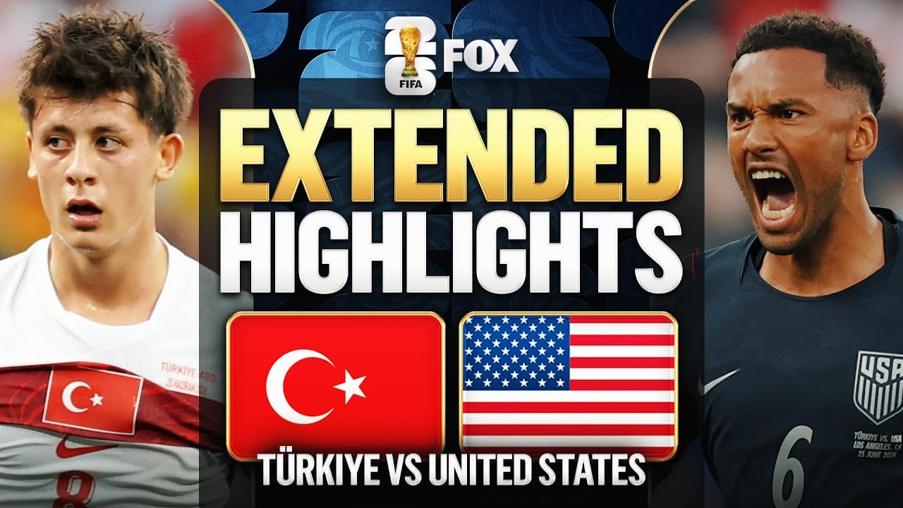 Arda Guler and the Turkish squad celebrate during Turkey's 3-2 win over the United States at the 2026 FIFA World Cup