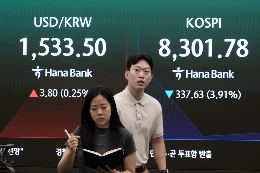 Asia AI trade unwinds as Kospi loses 8.3 percent and Hang Seng Tech falls 2.7 percent on Fed rate increase expectations