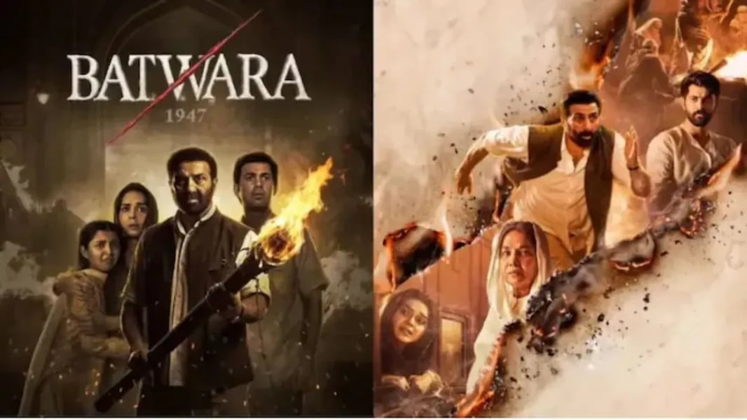 Batwara 1947 first look poster featuring Sunny Deol in the Rajkumar Santoshi directed Partition drama produced by Aamir Khan