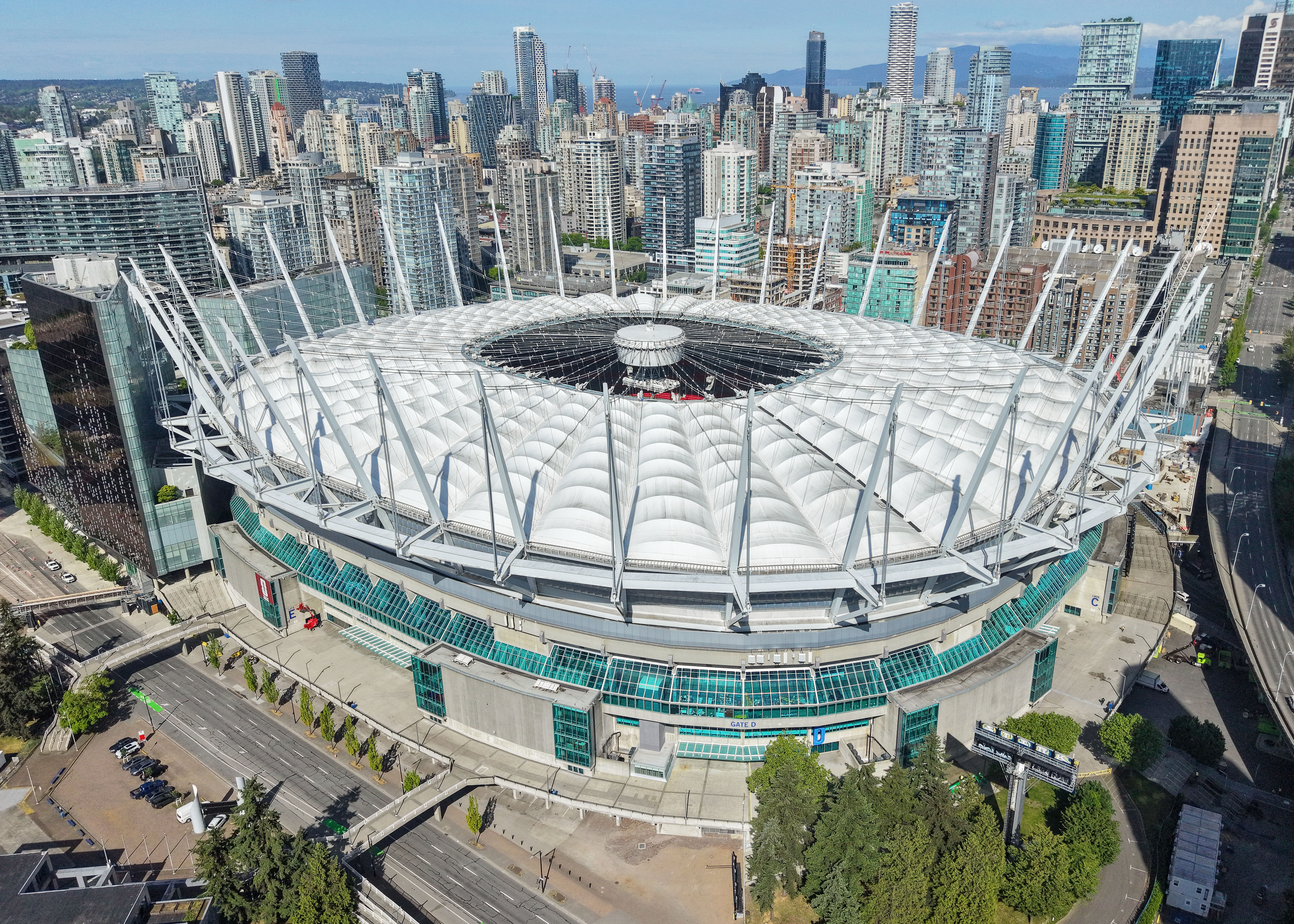 BC Place stadium in Vancouver, Canada, venue for the Switzerland vs Canada 2026 FIFA World Cup Group B match