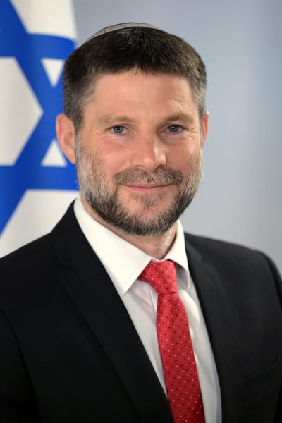 Bezalel Smotrich, the Israeli finance minister advancing the 61-settlement funding plan