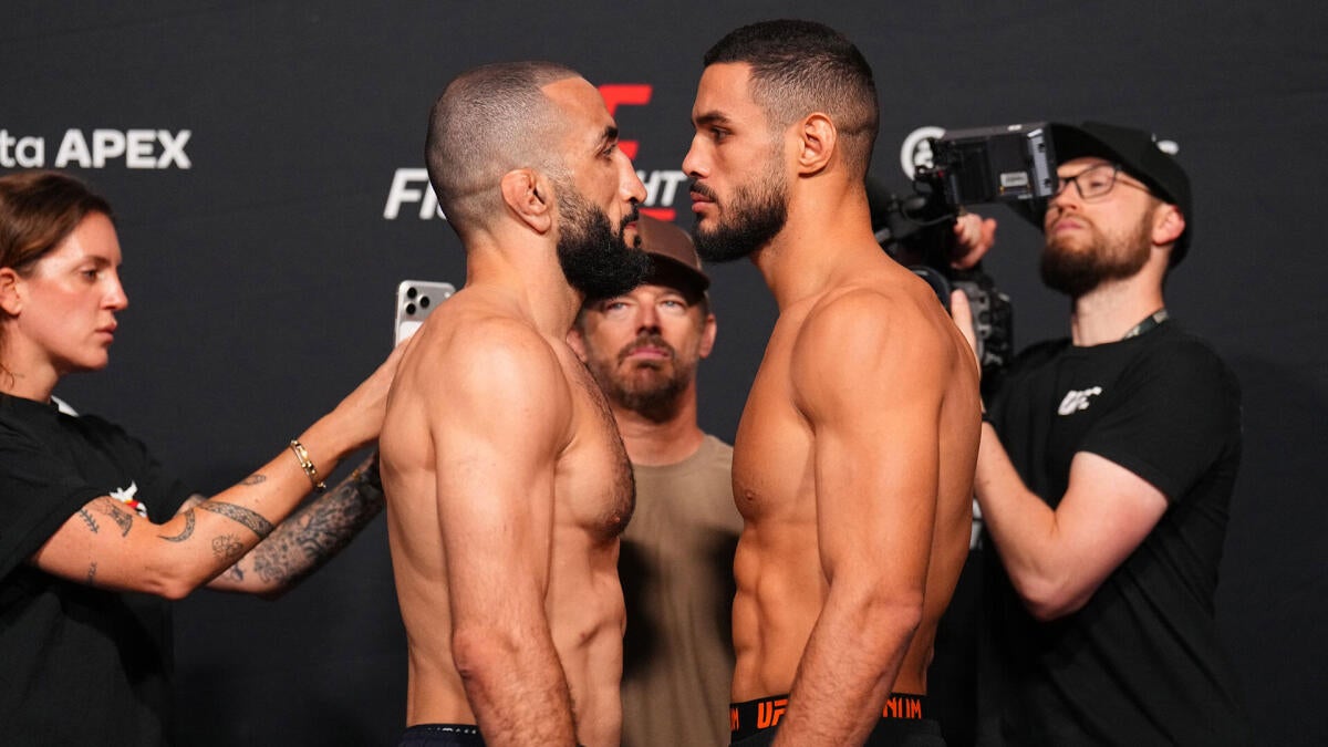 Gabriel Bonfim and Belal Muhammad exchange strikes at UFC Fight Night Meta APEX Las Vegas