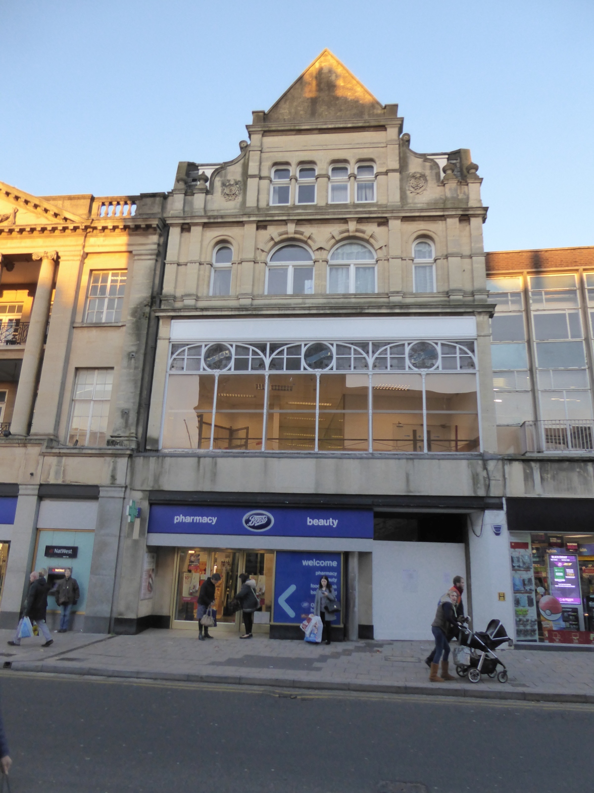 A Boots pharmacy store on the High Street in Cheltenham, part of the 1,800-store chain drawing a 10 billion dollar Australian bid