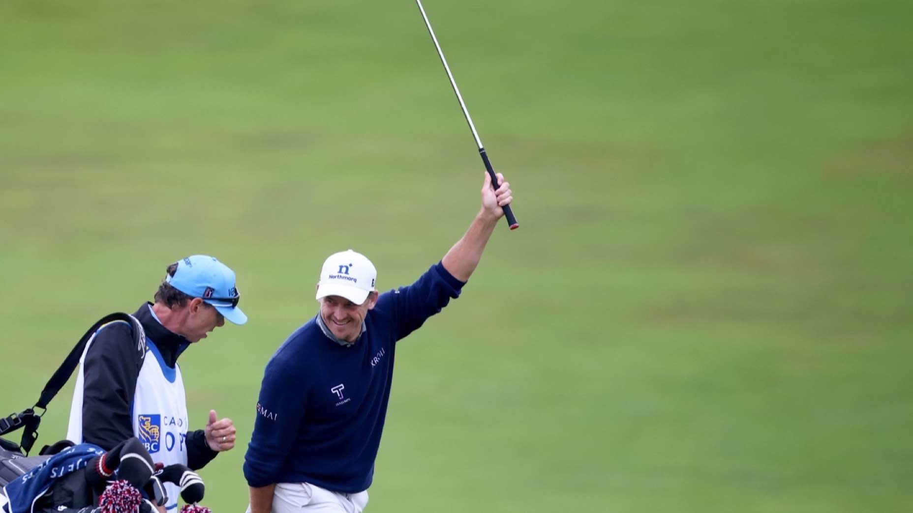 Bud Cauley celebrates his first PGA Tour win at the 2026 RBC Canadian Open at TPC Toronto