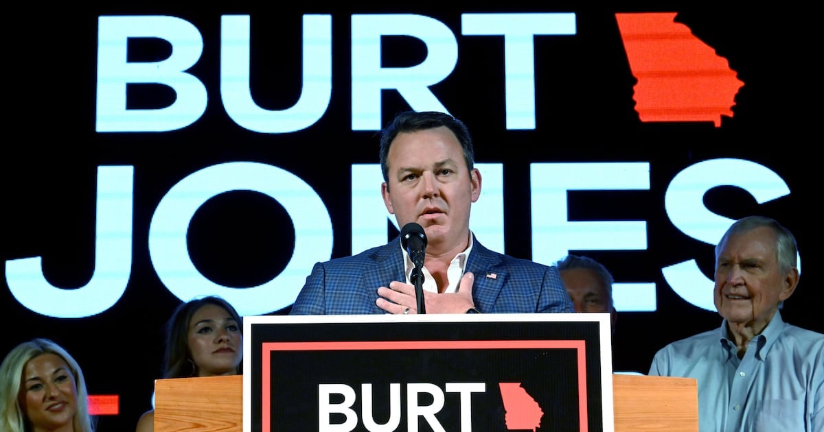 Georgia Lt. Gov. Burt Jones whose leadership committee raised over $2.1 million in the 2026 governor race