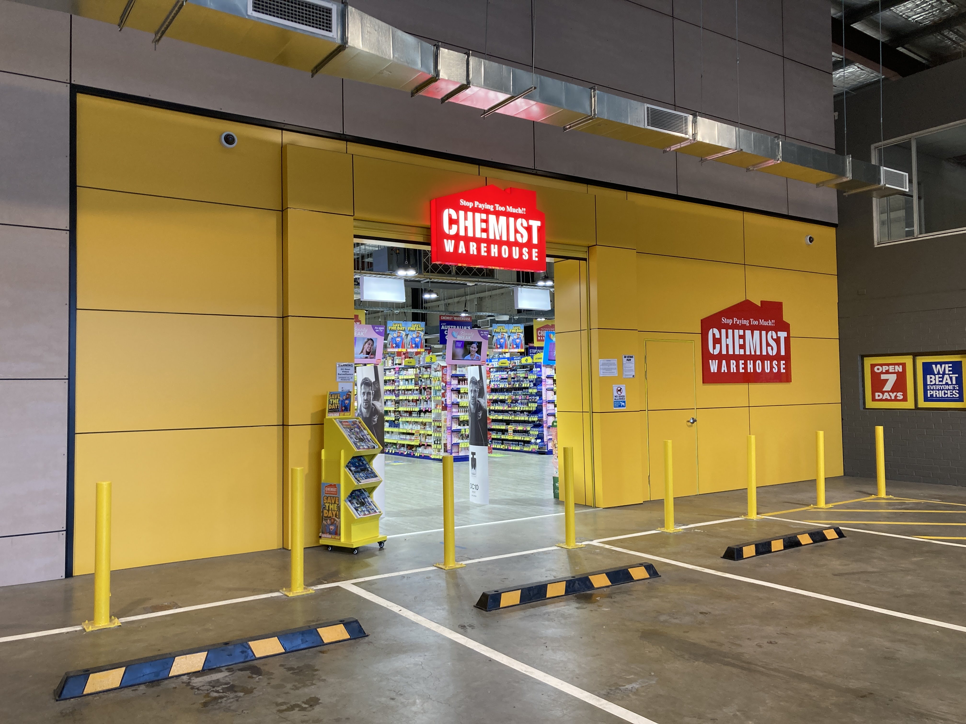 The entrance to a Chemist Warehouse store in Alexandria, Australia, the discount pharmacy chain whose owner is bidding for Boots