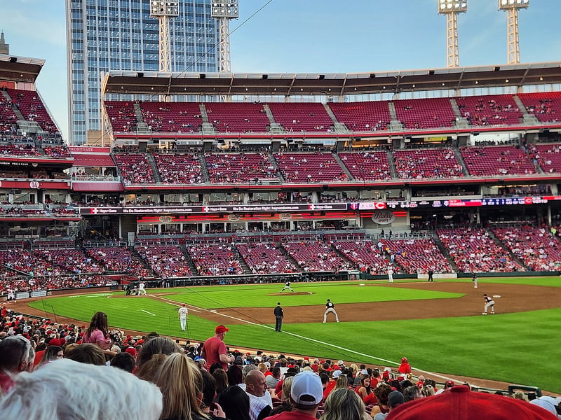 Cincinnati Reds game at Great American Ball Park in a file photo
