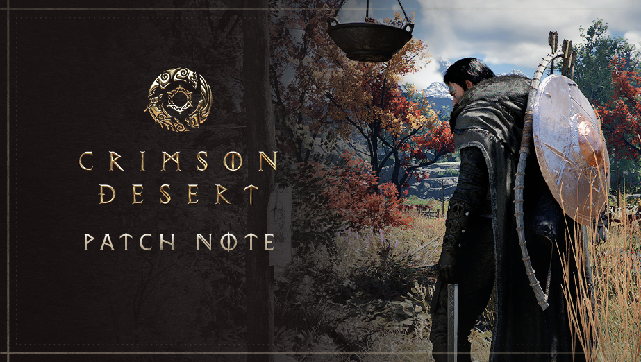 Crimson Desert Patch 1.10 official update banner Pearl Abyss