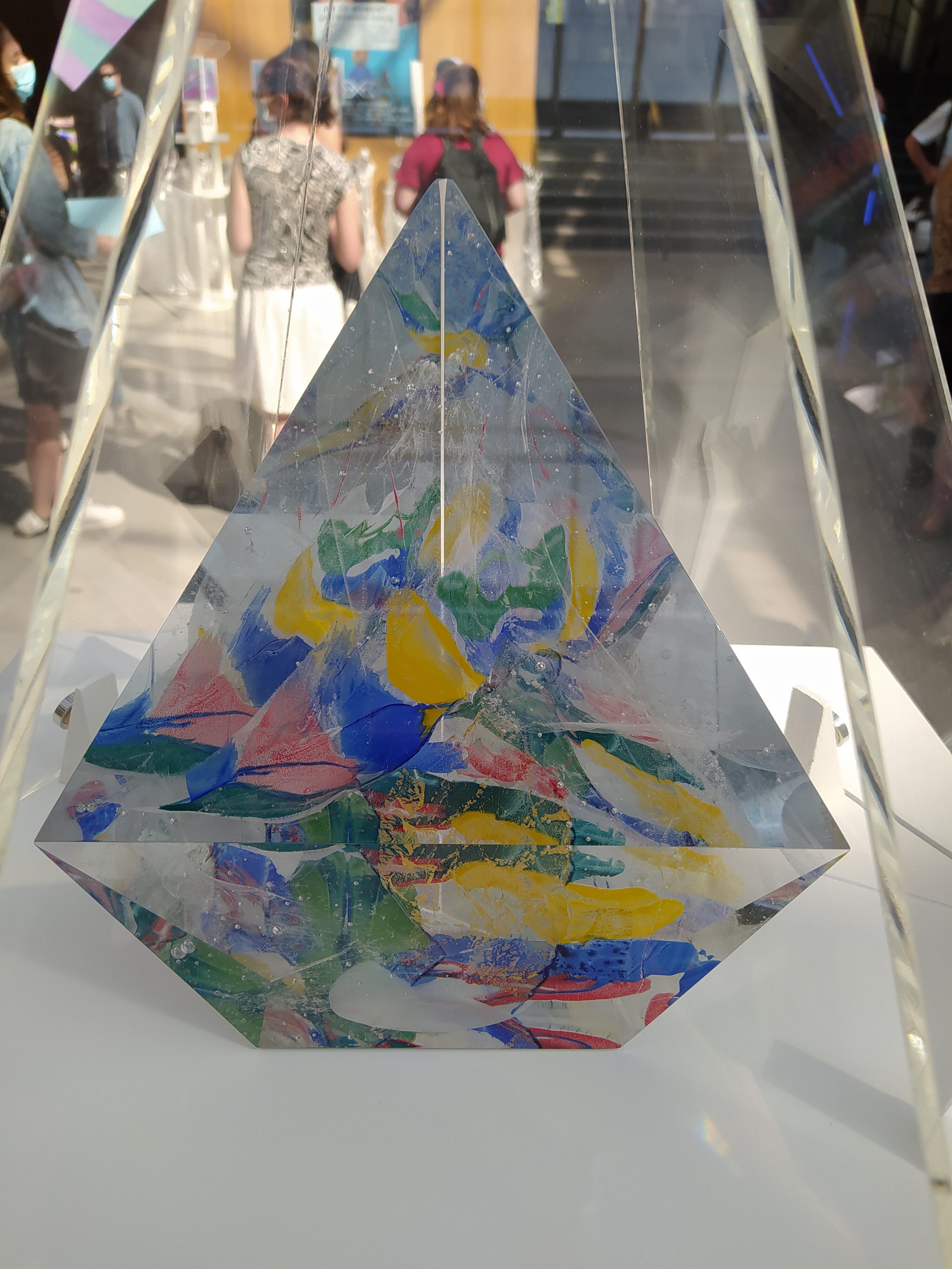 Cristal d'Annecy award trophy, the top prize at the Annecy International Animation Film Festival